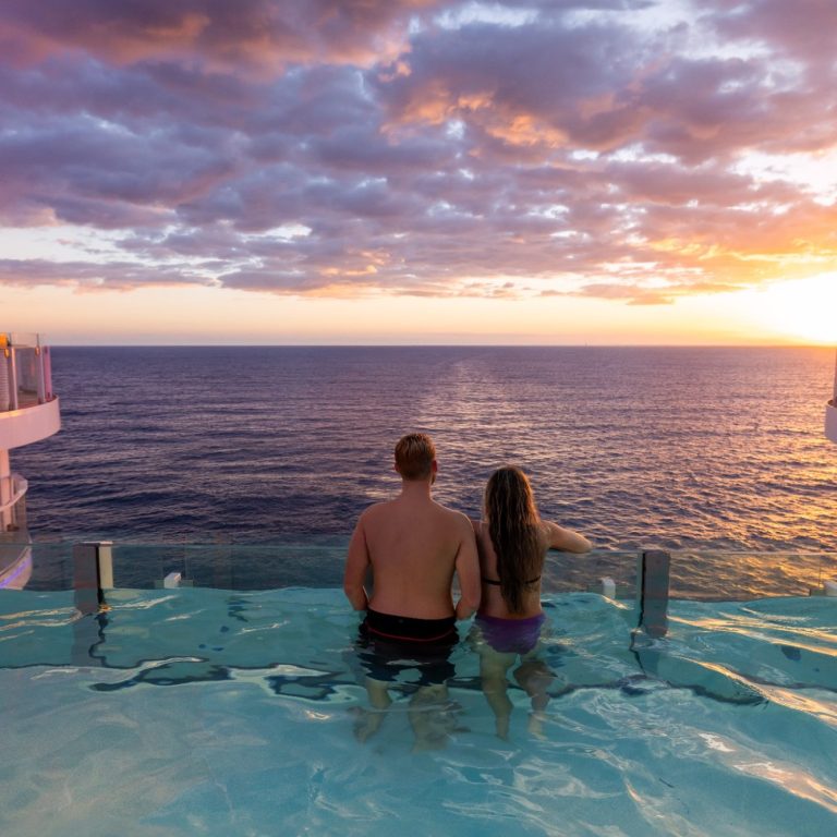 The Hideaway tuck at the aft of the ship for great sunset views